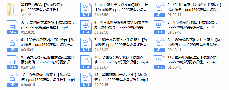 墨菲斯恋爱蓝图课程