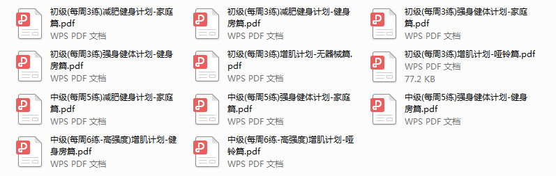 健身计划