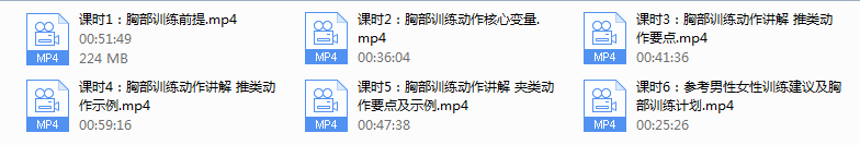 一介粗人【胸部进阶】精准动作系列视频课程（完结）