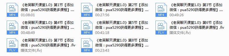老吴聊天艺术课堂1.0