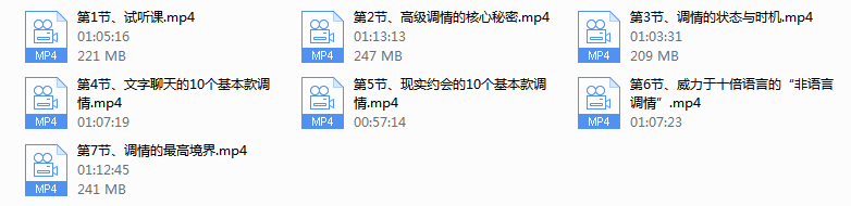 爱情光谱《调情课》