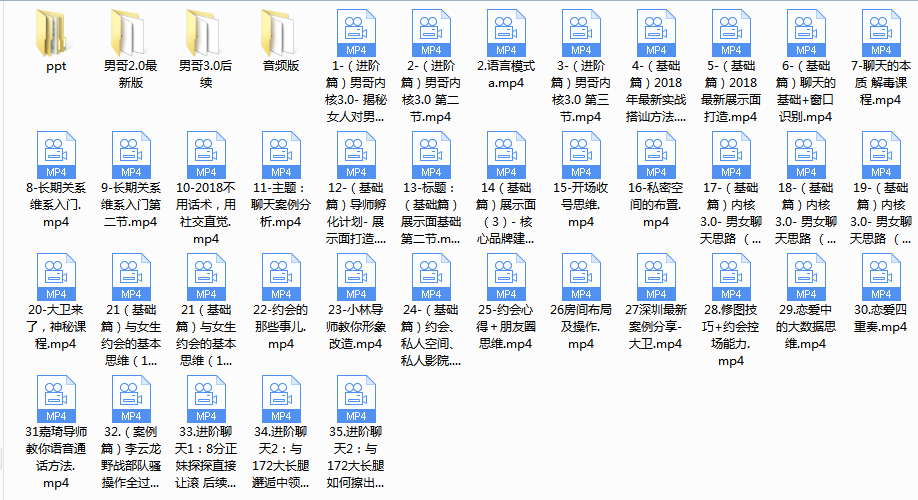 男哥恋爱核心课门徒3.0