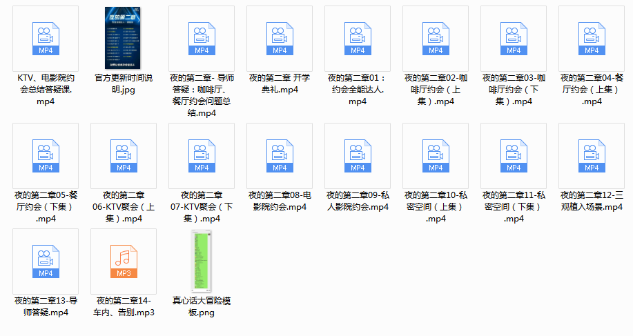 男哥夜的第二章《约会全能达人》