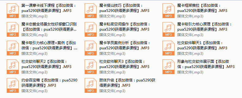 魔卡北京面授课录音