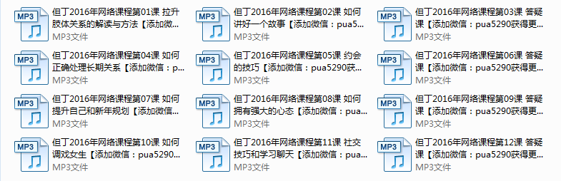 但丁2016年网络课程