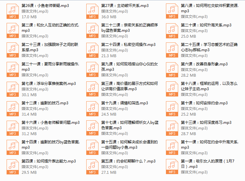 蓝色答案《线上私密课》