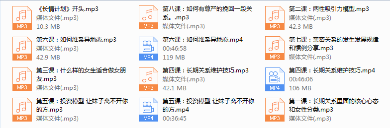 恋爱艺术《长情计划》
