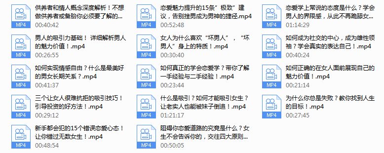 魅力男神系列之超级吸引力