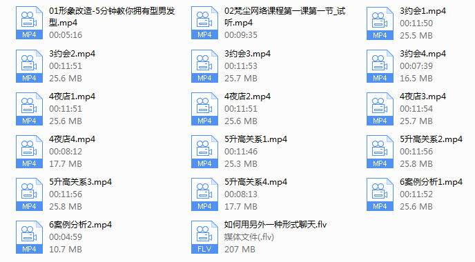 【经典课程】梵尘视频课