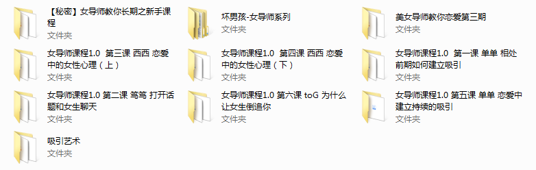 【经典课程】坏男孩女导师课程合集