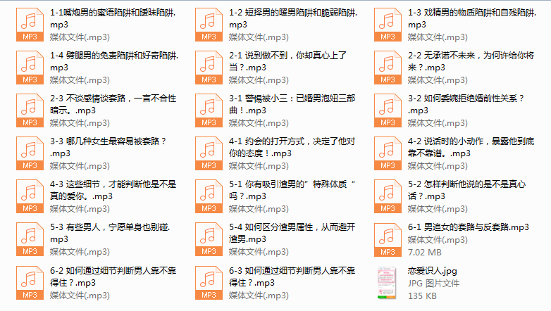 序号28.恋爱识人