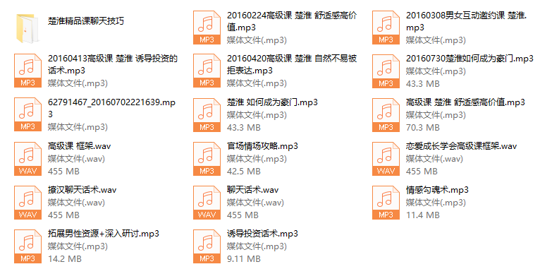 楚淮撩汉课+男性资源课