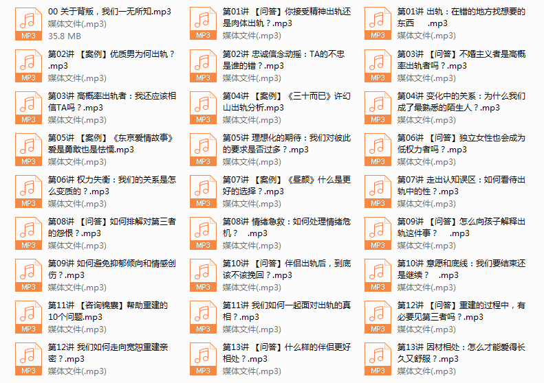 出轨心理学
