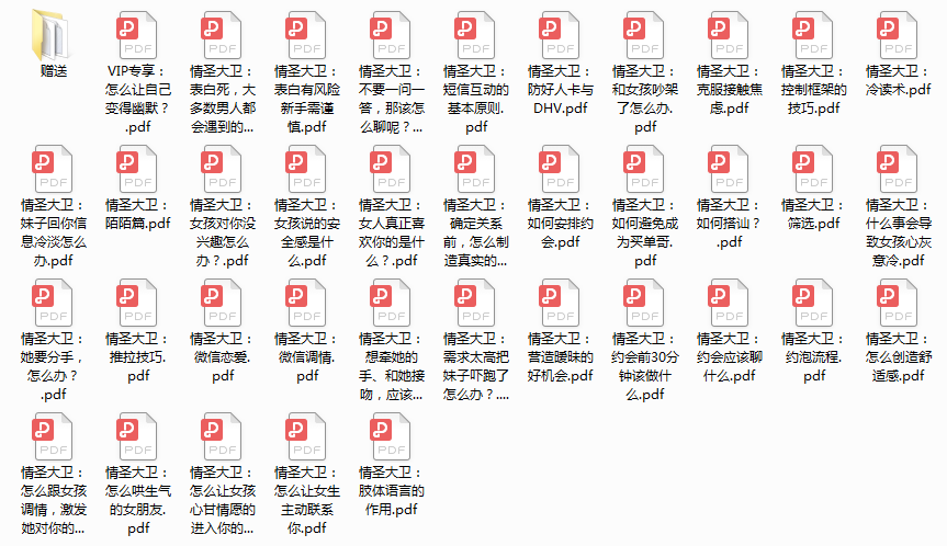 【完结】情圣大卫恋爱学堂会员