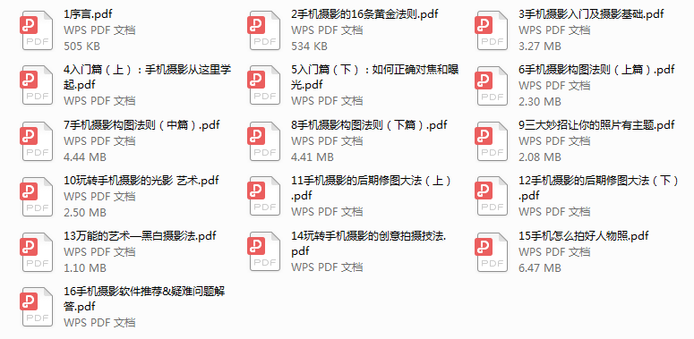 《手机摄影技巧全书》入门级+高级