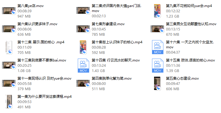 馄饨哥真男人教学课程（更新版）