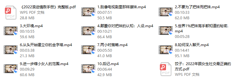 《2022浪迹情敌手册》