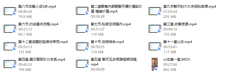 聚魅情感女神倒追的秘密第一期内部课程