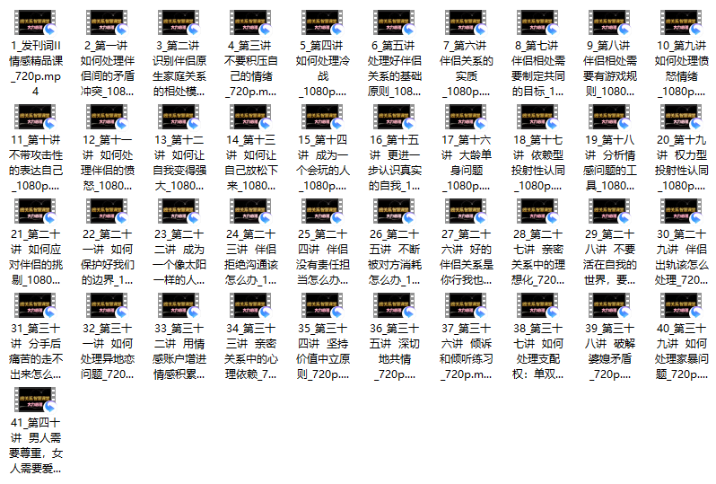 亲密关系情感智慧成长课_心理师大力