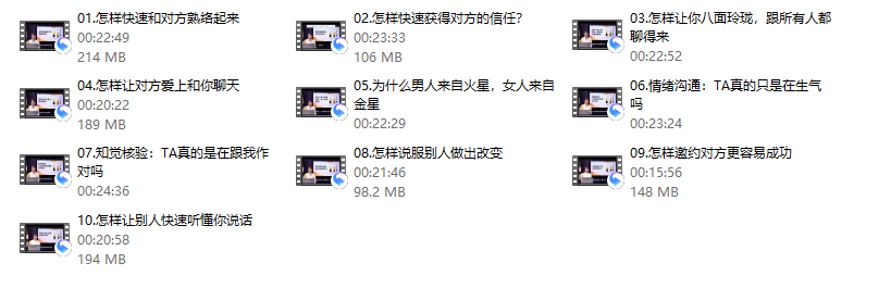 席瑞·高情商沟通课（完结）