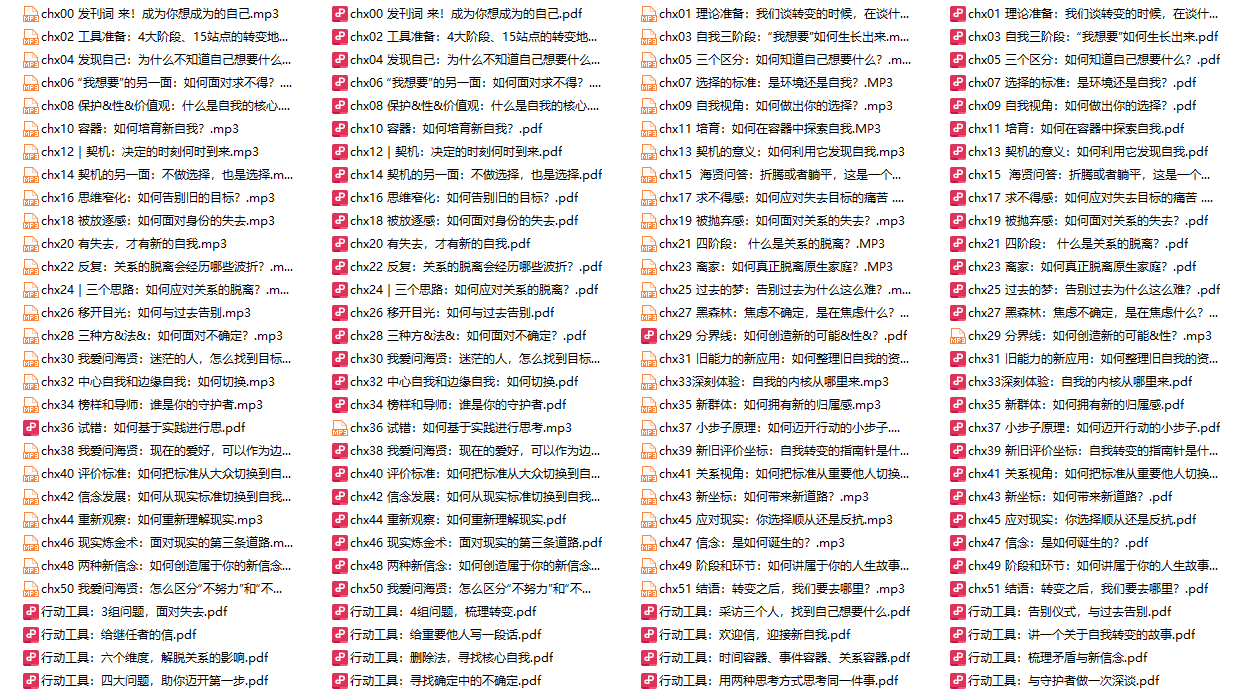【完结】陈海贤·自我转变50讲