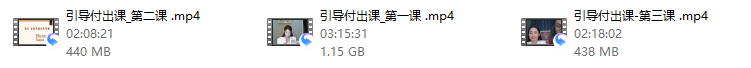 唐唐姐团队【3.0不止商学院-赛赛】引导付出直播课(3节)
