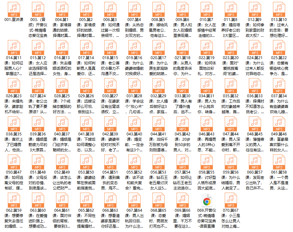 晚情《婚恋葵花宝典》70集